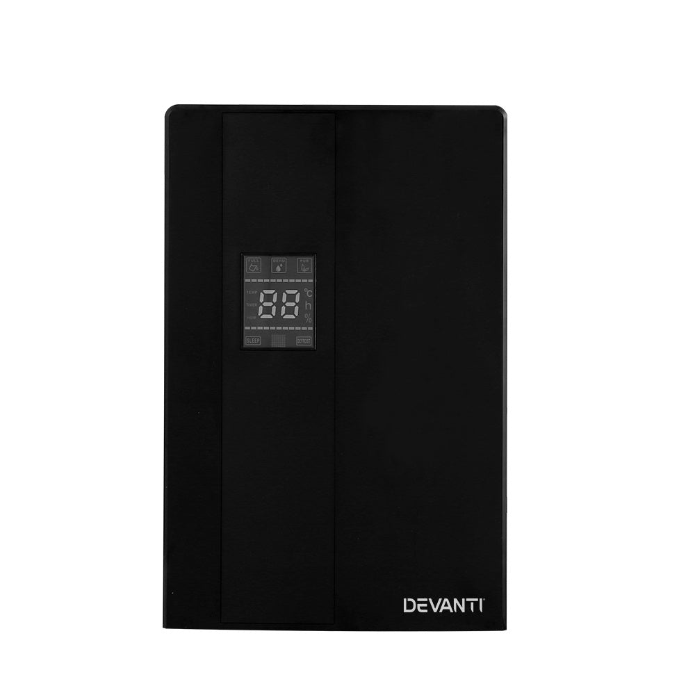 Devanti 2L Dehumidifier Air Purify Black - ZenDiffusers.com.au