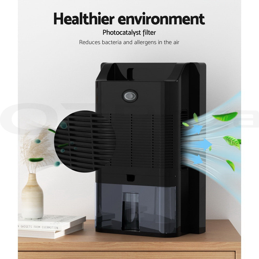 Devanti 2L Dehumidifier Air Purify Black - ZenDiffusers.com.au