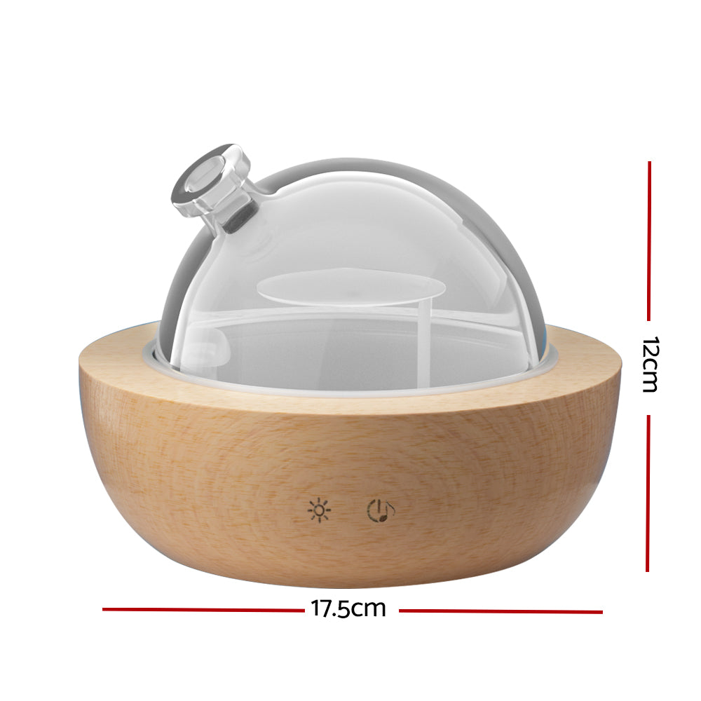 Devanti Aroma Diffuser Aromatherapy Humidifier Purifier Essential Oil LED Glass - ZenDiffusers.com.au