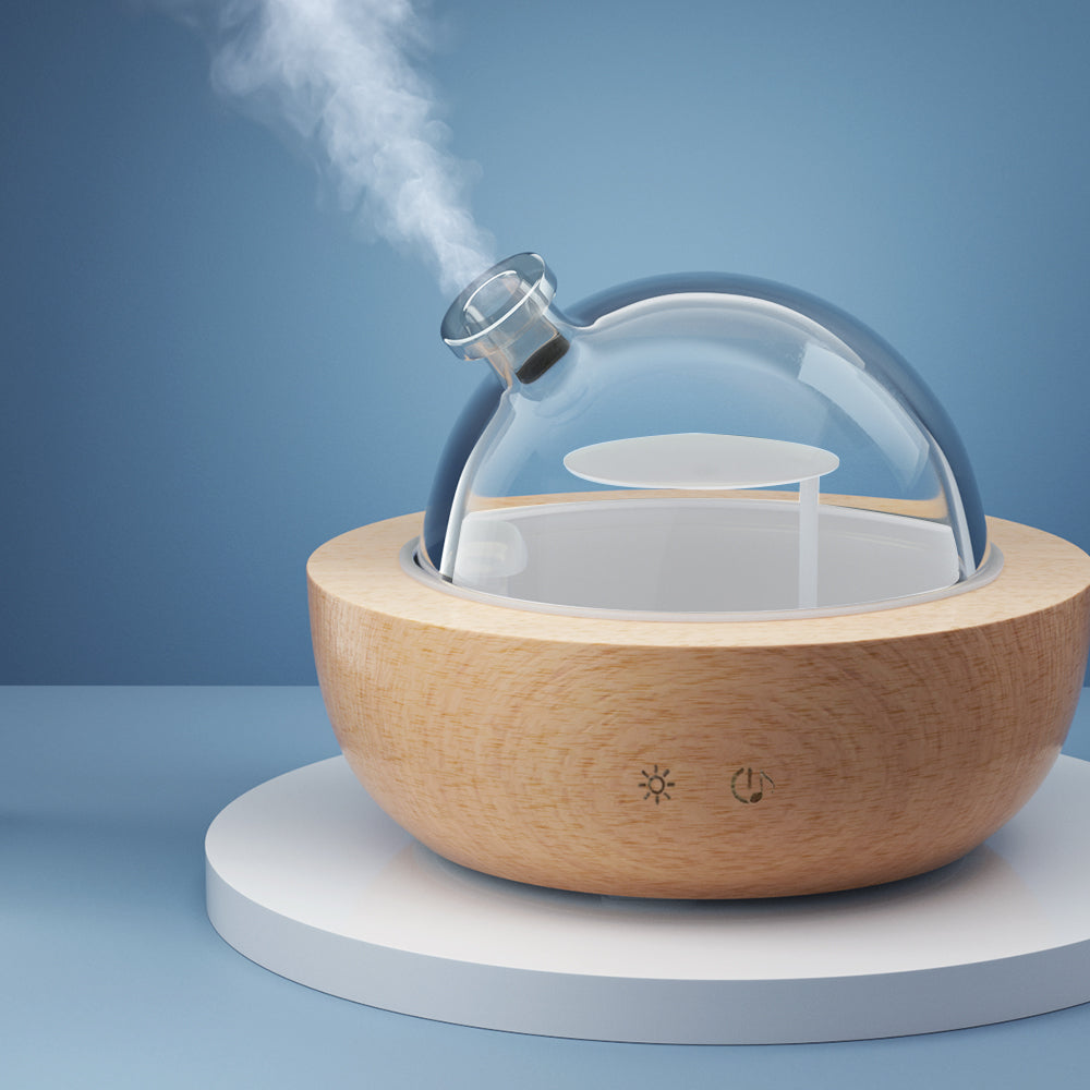 Devanti Aroma Diffuser Aromatherapy Humidifier Purifier Essential Oil LED Glass - ZenDiffusers.com.au