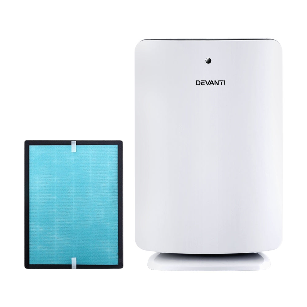 Devanti Air Purifier Freshener Carbon HEPA Filter Home Office Odour Cleaner - ZenDiffusers.com.au