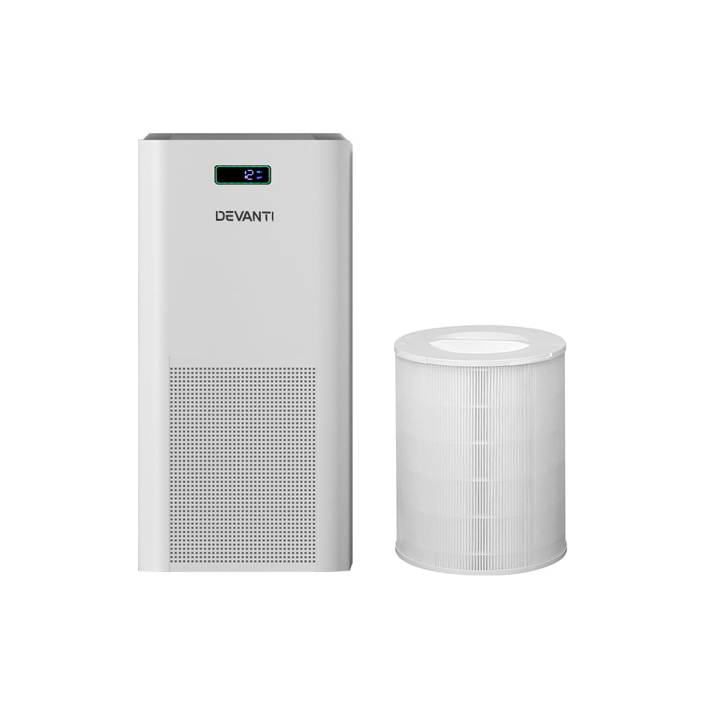 Devanti Air Purifier HEPA Filter PM2.5 Smoke Dust Germ Odor Cleaner Freshener - ZenDiffusers.com.au