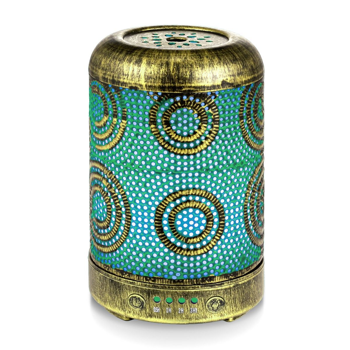 Activiva 100ml Metal Essential Oil and Aroma Diffuser-Vintage Gold