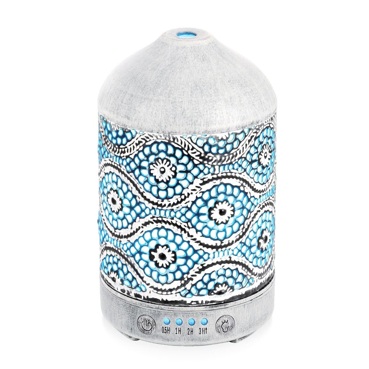 Activiva 100ml Metal Essential Oil and Aroma Diffuser-Vintage White