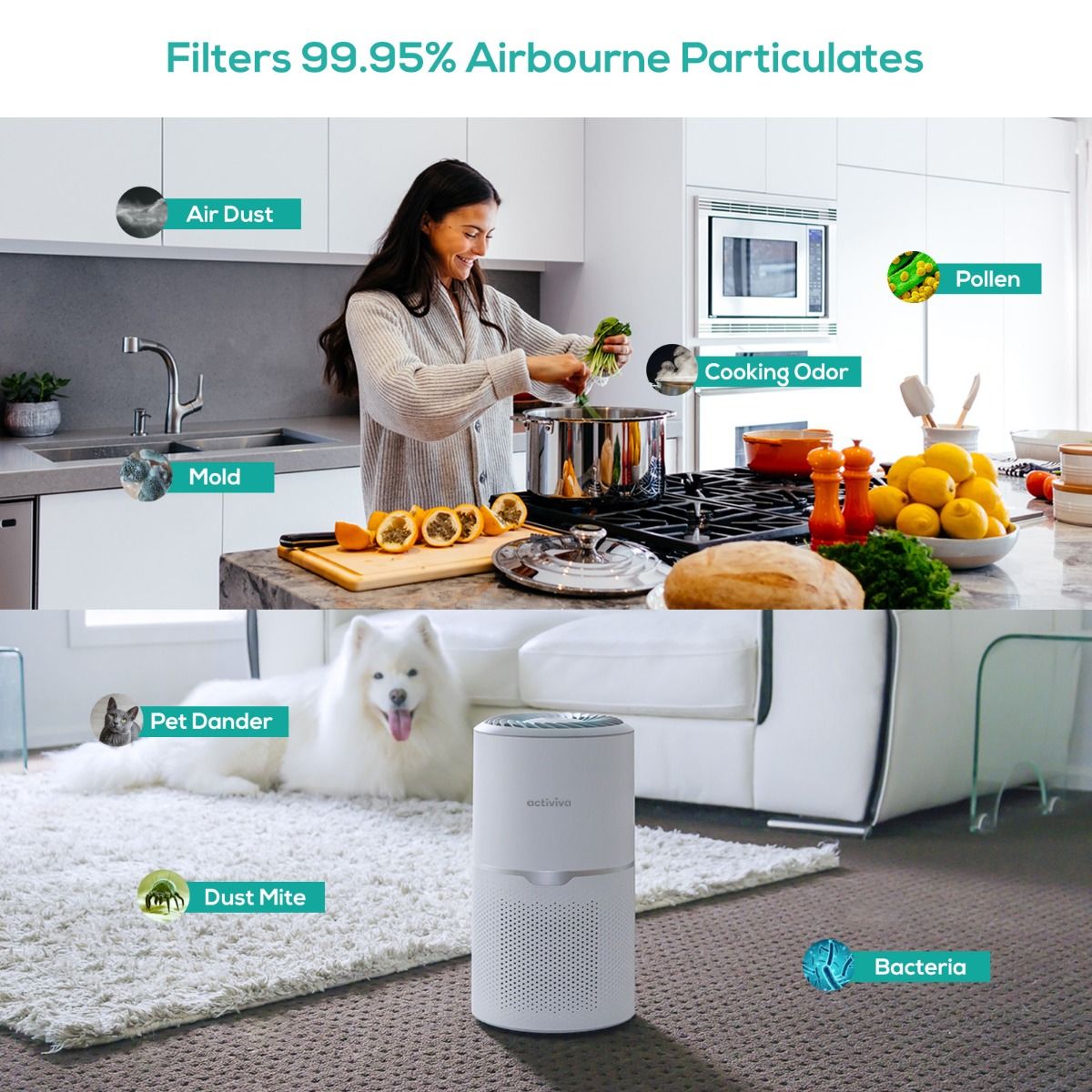 activiva HEPA Air Purifier with UV-C Light - ZenDiffusers.com.au
