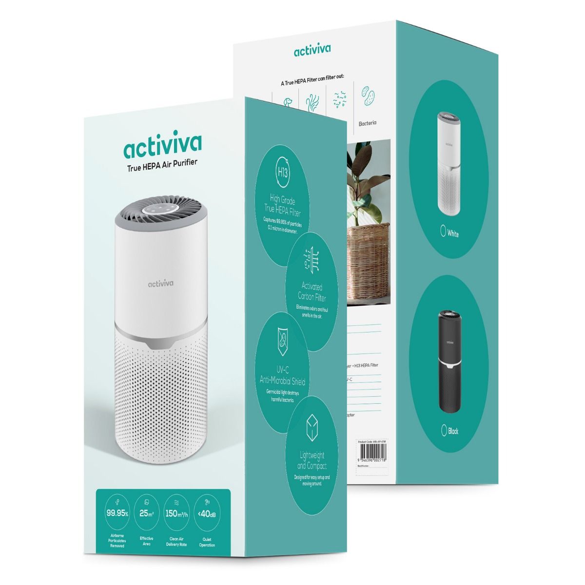 activiva HEPA Air Purifier with UV-C Light - ZenDiffusers.com.au