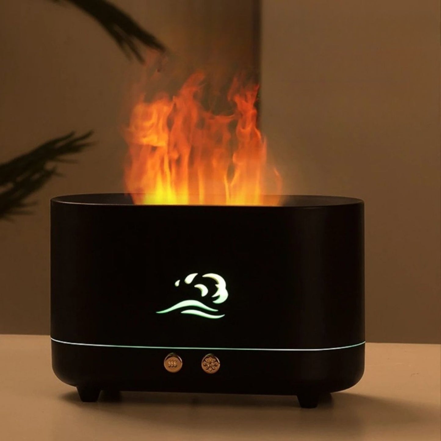 GOMINIMO Flame Humidifier Wind 225ml Black GO-AD-103-HGJ - ZenDiffusers.com.au