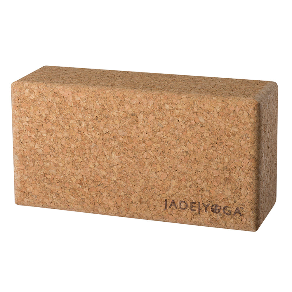 Jade Yoga Cork Yoga Block - Large