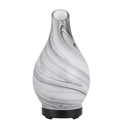 Devanti Aromatherapy Aroma Diffuser Essential Oil Humidifier LED Glass Marble - ZenDiffusers.com.au