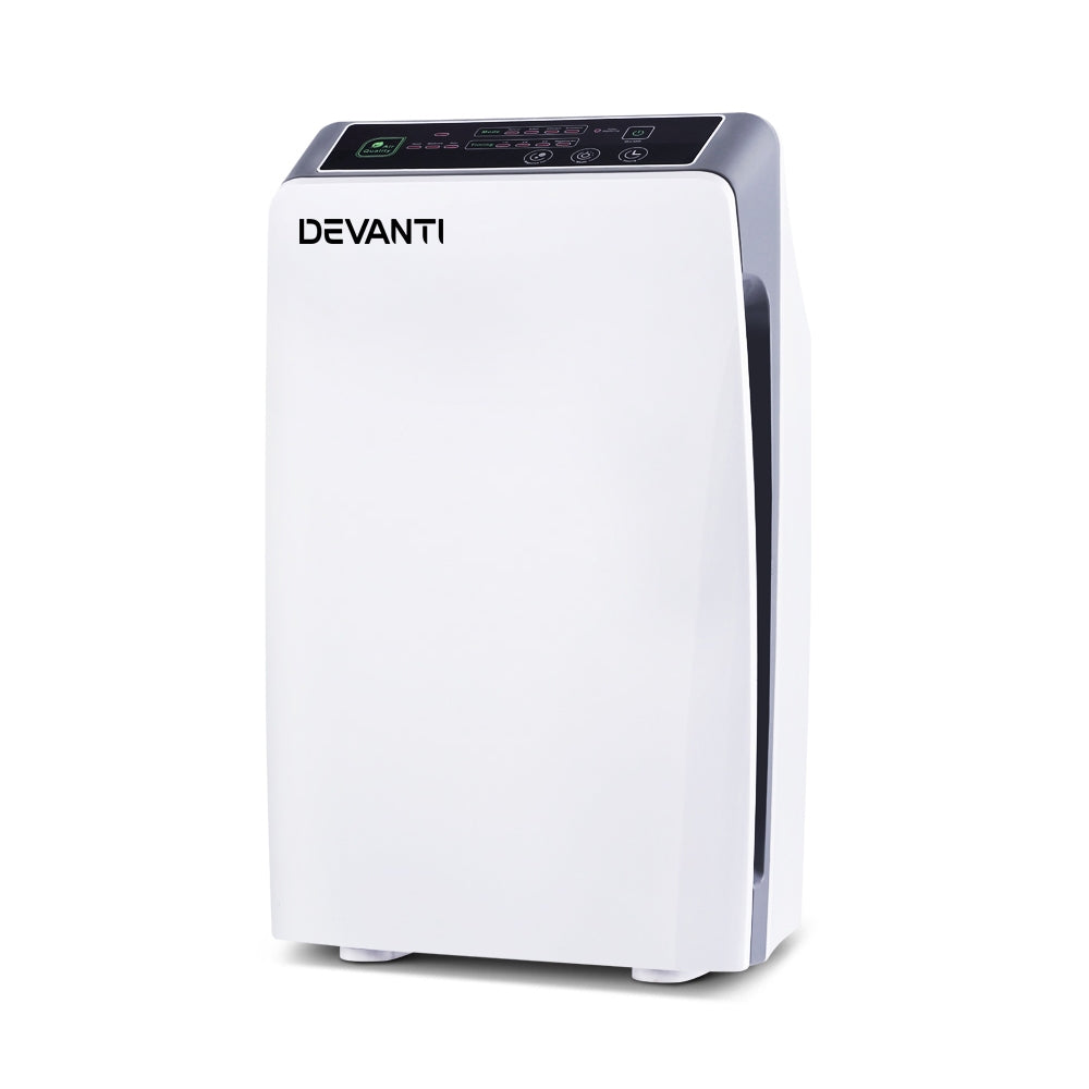 Devanti Air Purifier Cleaner Home Purifiers Odour Sensor HEPA Filter - Devanti