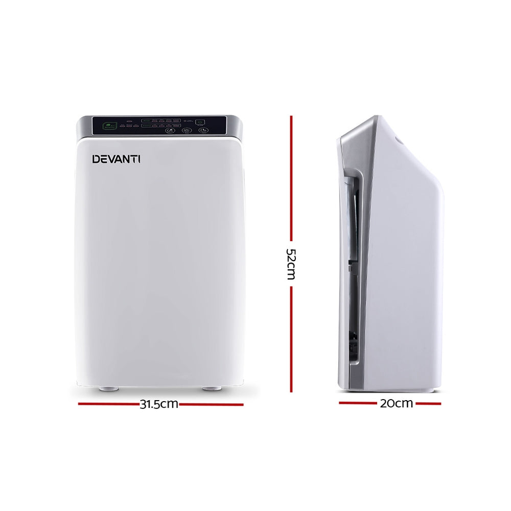Devanti Air Purifier Cleaner Home Purifiers Odour Sensor HEPA Filter - Devanti