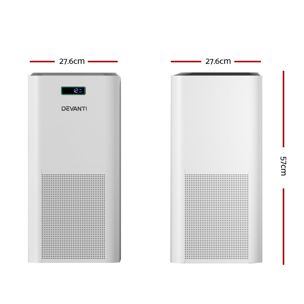 Devanti Air Purifier Home Purifiers HEPA Filter - ZenDiffusers.com.au
