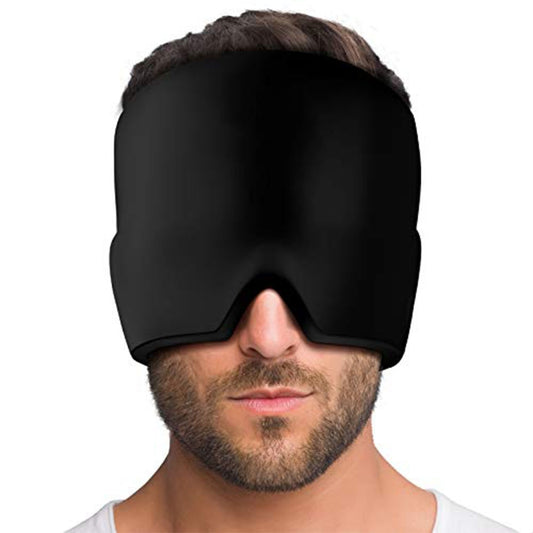 Migraine Relief Hat Aroma Season Ice Pack Therapy Headache Pain Relief Hat black